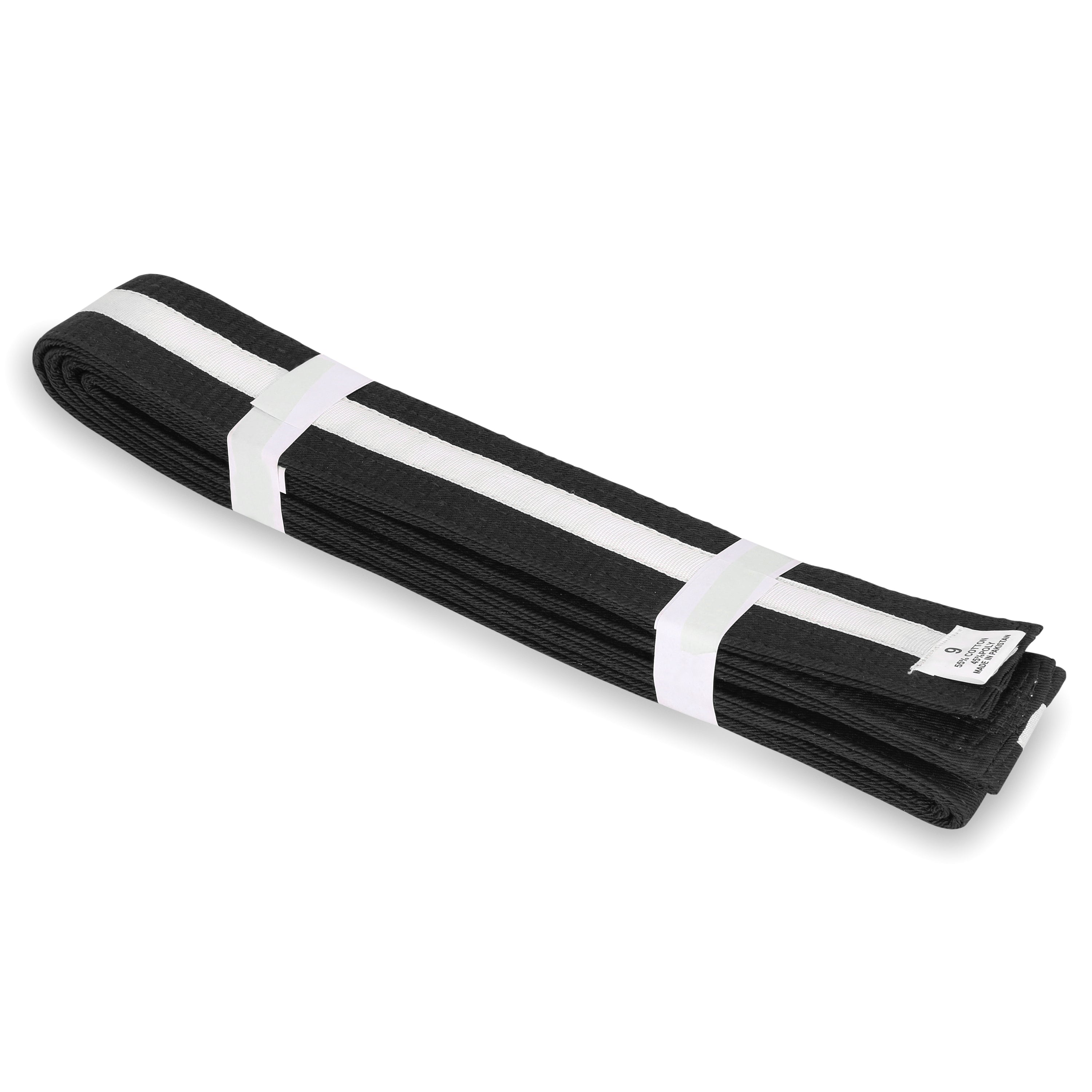 Black Arts Stripe Martial OG Printing Supply White Belt with – Screen &
