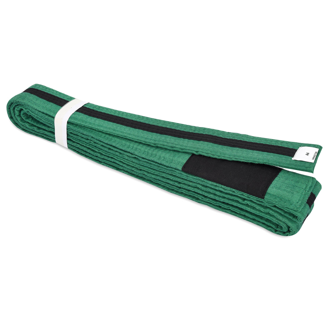 BJJ Green Belt with Black Stripe