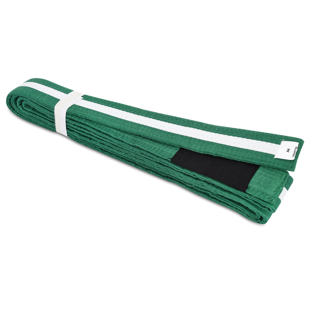 BJJ Green Belt White Stripe