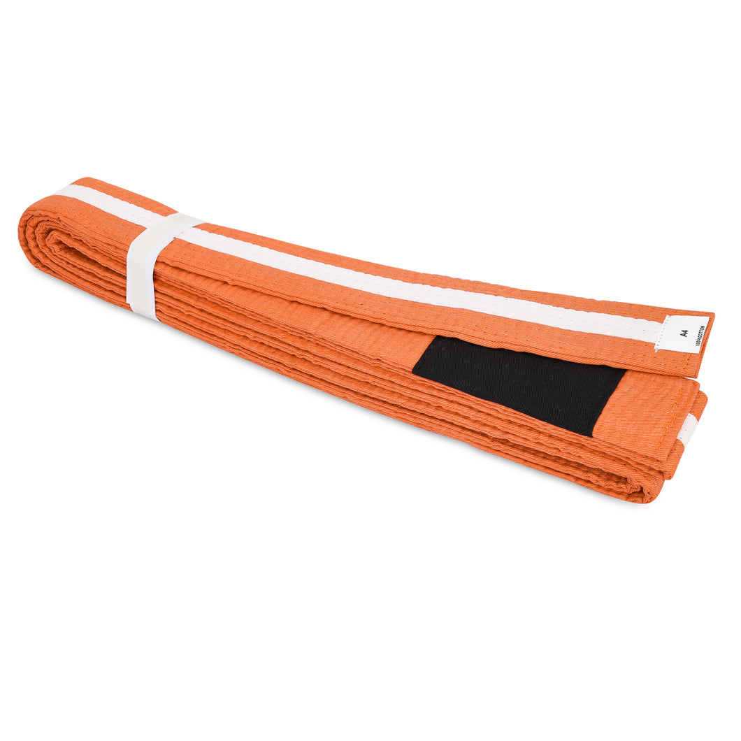 BJJ Orange Belt with White Stripe