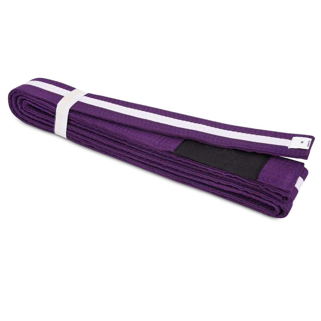 BJJ Purple Belt with White Stripe