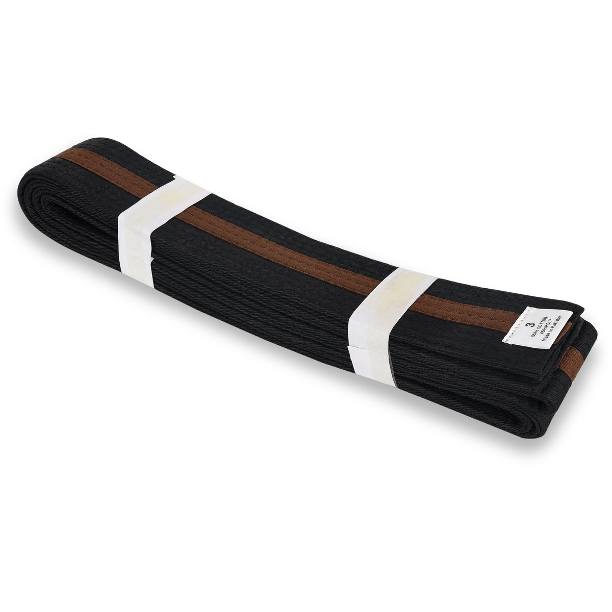 Black Belt with Brown Stripe