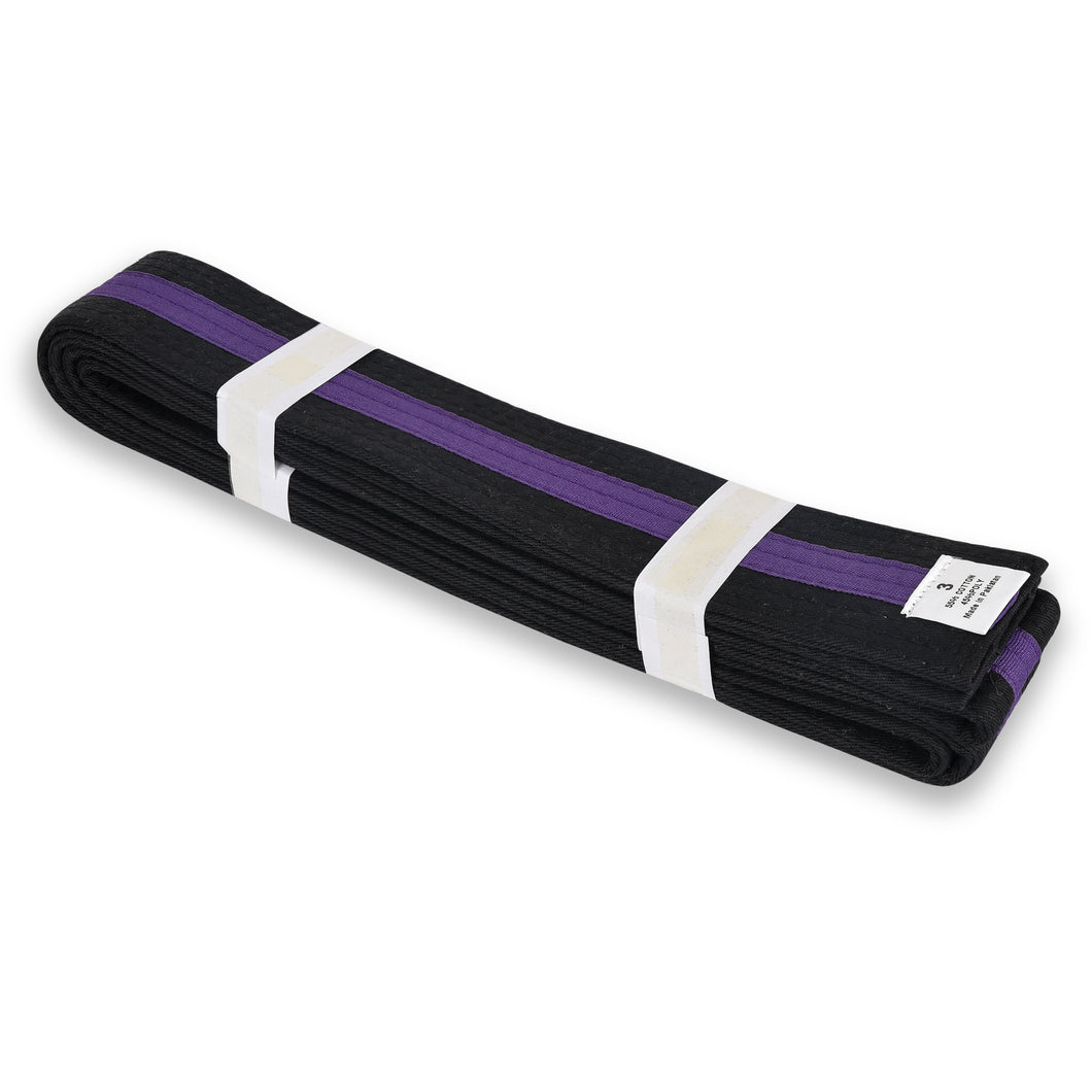 Black Belt with Purple Stripe