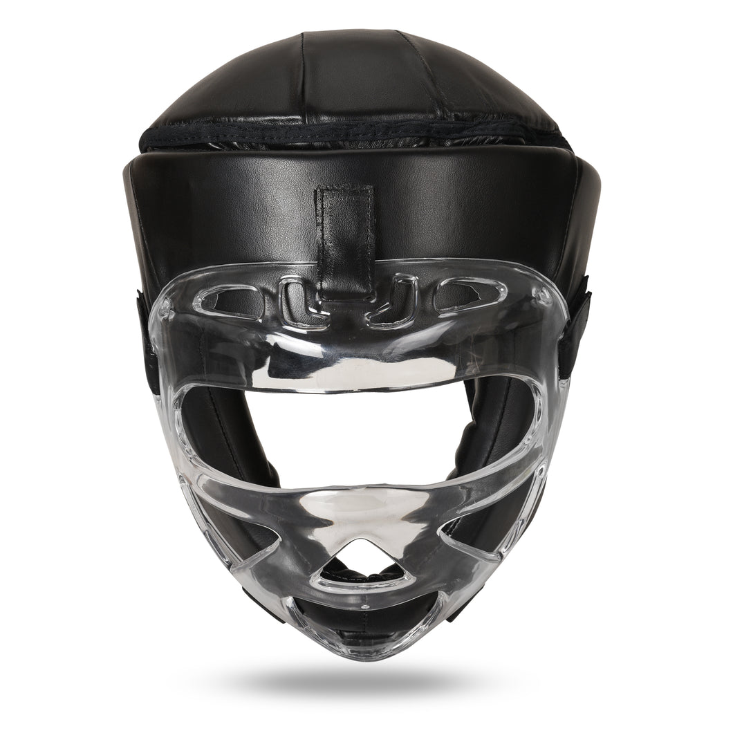 Head Guard with Removable Clear Face Shield