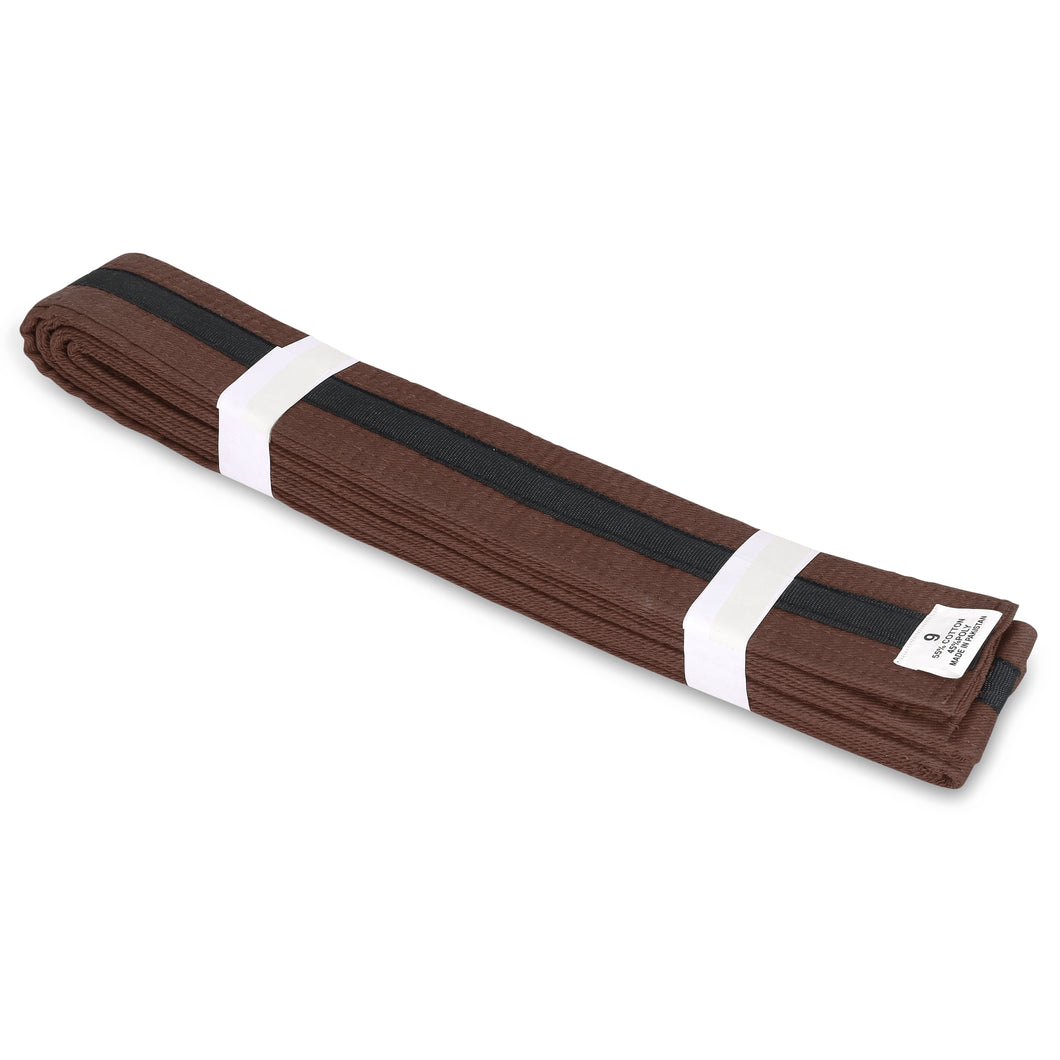 Brown Belt with Black Stripe