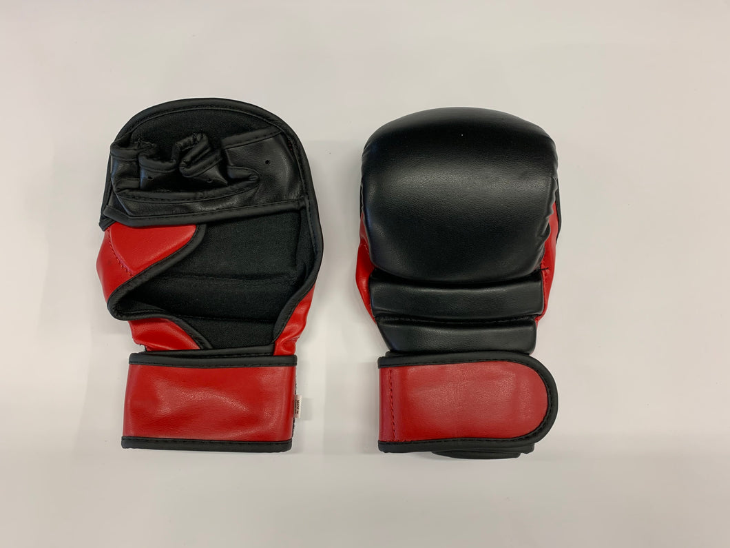 MMA Fight Gloves - Black/Red