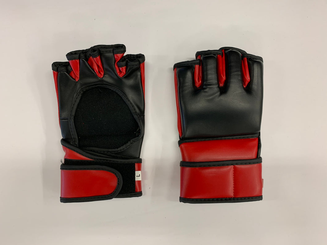 MMA Training Gloves - Black/Red