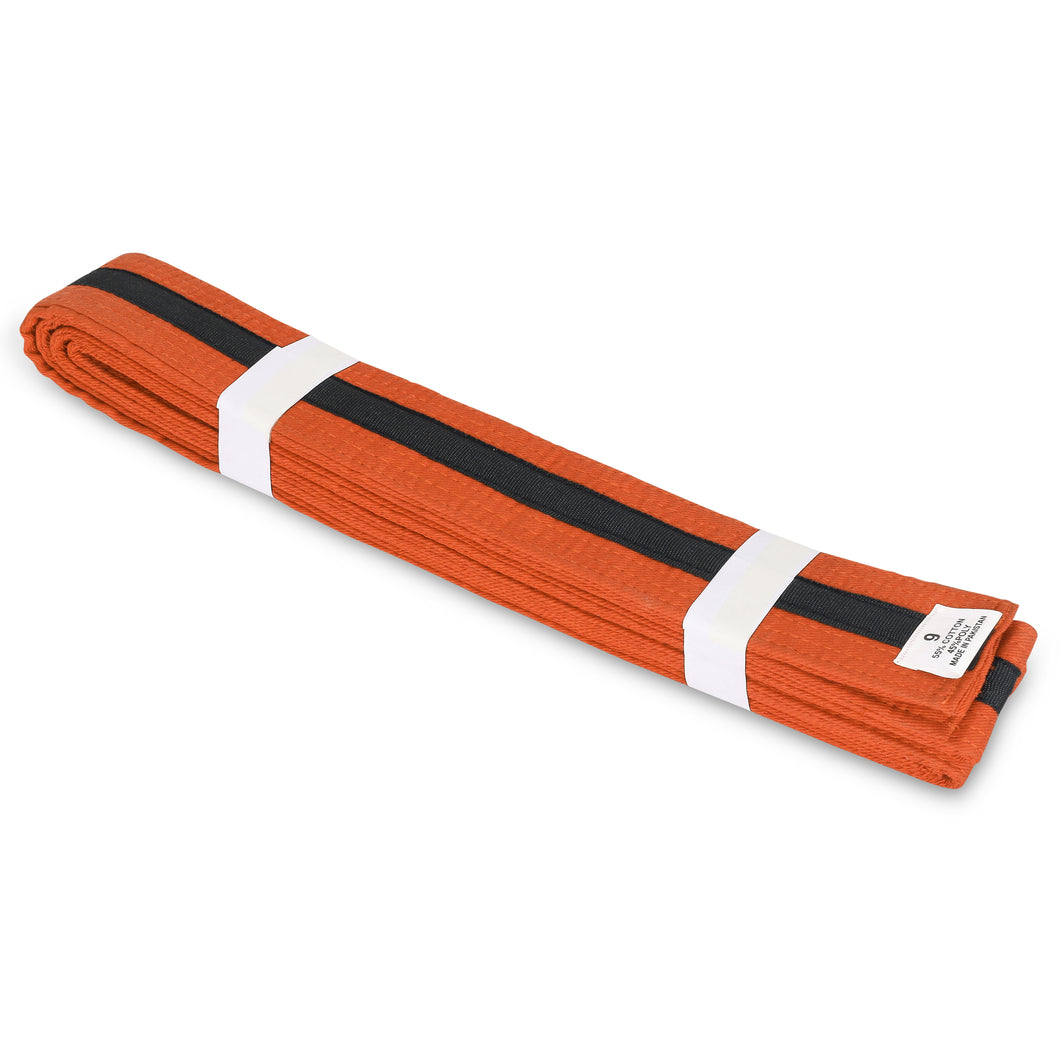 Orange Belt with Black Stripe