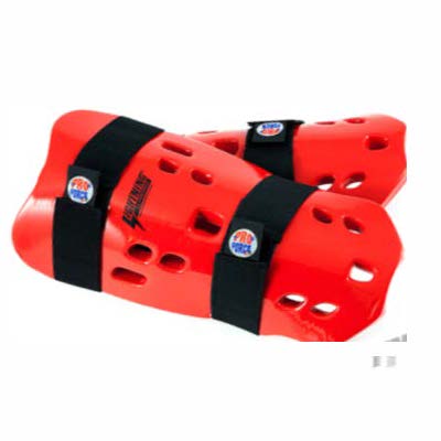 ProForce Lightning Foam Shin Guard - Red